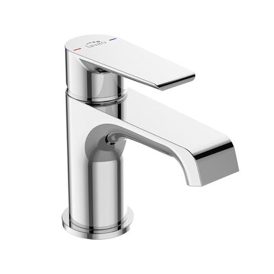 Bateria umywalkowa stojąca z korkiem LARGO, chrom