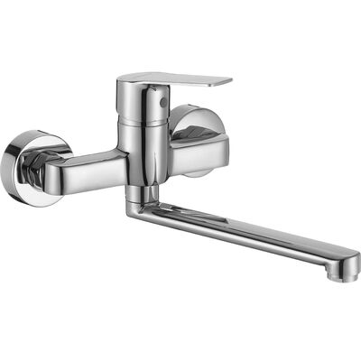 Bateria zlewozmywakowa ścienna, BORGO chrom