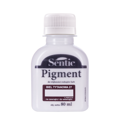 Pigment do farb 80 ml biel tytanowa D27 Sentic