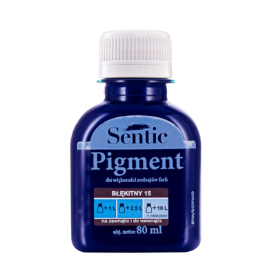 Pigment do farb 80 ml błękitny D15 Sentic