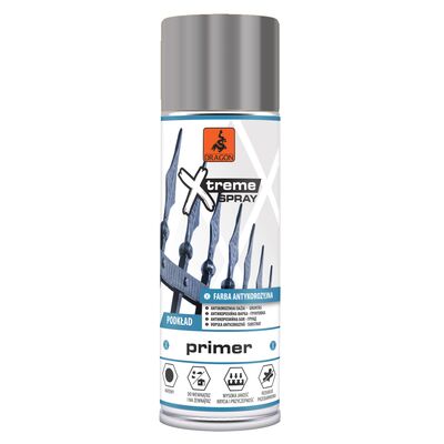Farba antykorozyjna - podkład w aerozolu 400 ml szara RAL 7040 DRAGON