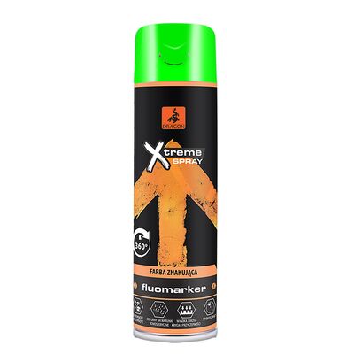 Farba znakująca Fluomarker w aerozolu 500 ml zielony DRAGON