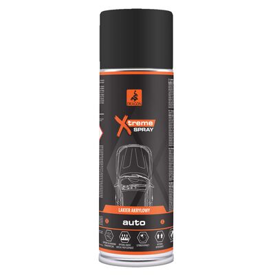 Lakier akrylowy Auto w aerozolu 500 ml czarny mat DRAGON
