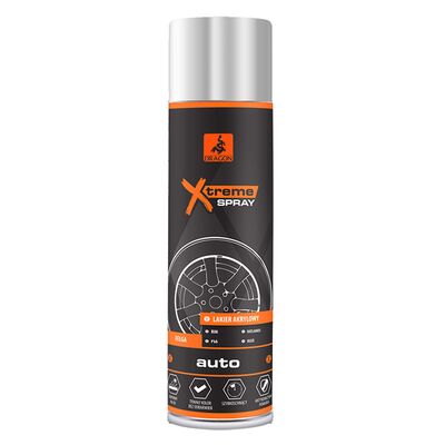 Lakier akrylowy Auto - Felga w aerozolu 500 ml srebrny DRAGON
