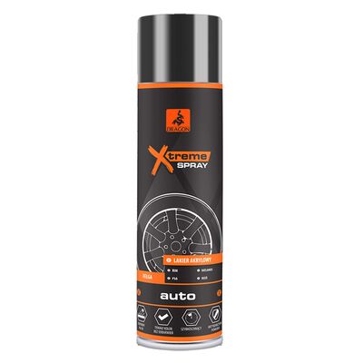 Lakier akrylowy Auto - Felga w aerozolu 500 ml czarny DRAGON
