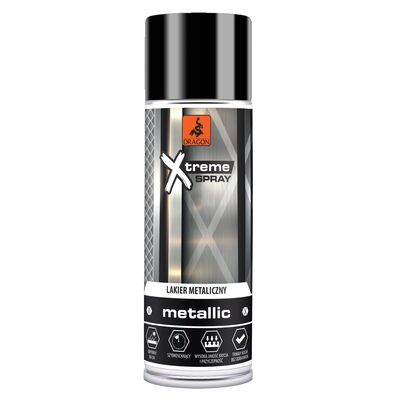 Lakier metaliczny w aerozolu 400 ml czarny DRAGON