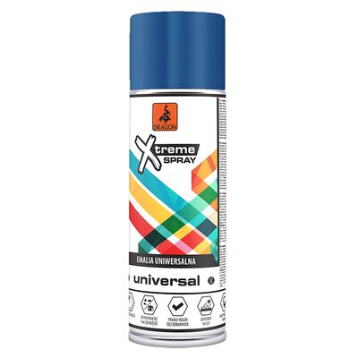Emalia uniwersalna w aerozolu 400 ml niebieski ciemny RAL 5010 DRAGON