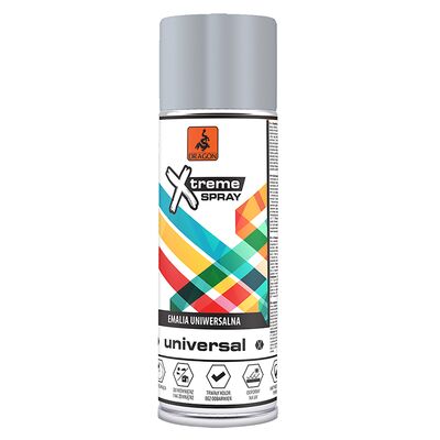 Emalia uniwersalna w aerozolu 400 ml szary jasny RAL 7035 DRAGON