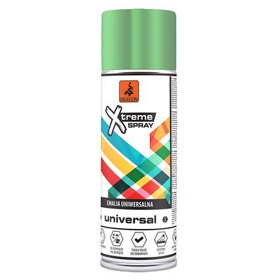 Emalia uniwersalna w aerozolu 400 ml zielony jasny RAL 6018 DRAGON