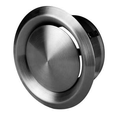 Anemostat metalowy nierdzewny Ø100