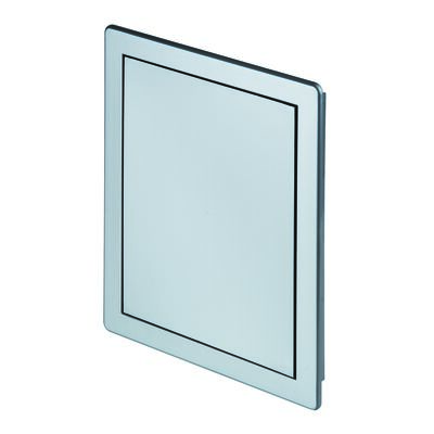 Drzwiczki rewizyjne plastikowe 20x30 satyna srebrna