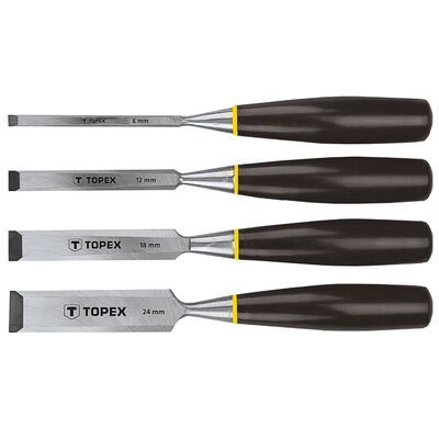 Dłuta 6-24 mm zestaw 4 sztuki TOPEX