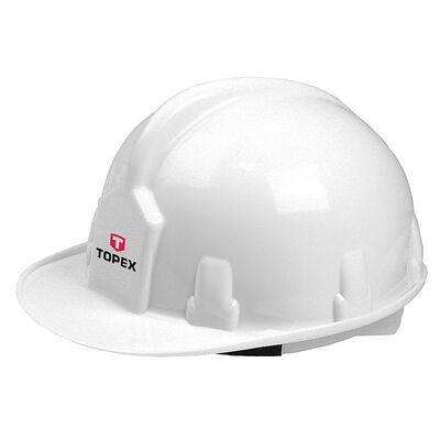 Kask ochronny atestowany biały TOPEX