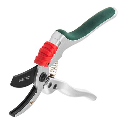 Sekator ogrodowy kowadełkowy 195 mm, aluminiowy, średnica cięcia 18 mm VERTO