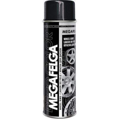 Lakier do felg Megafelga czarny połysk 0,5 l DECO COLOR