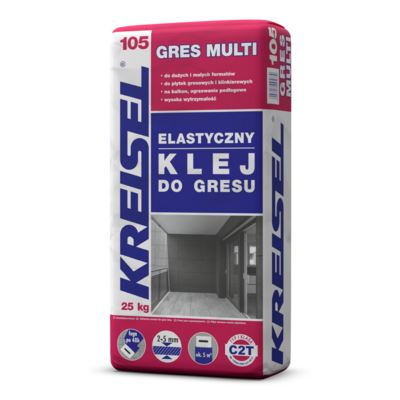 Klej elastyczny Gres Multi 105 C2T 25 kg KREISEL