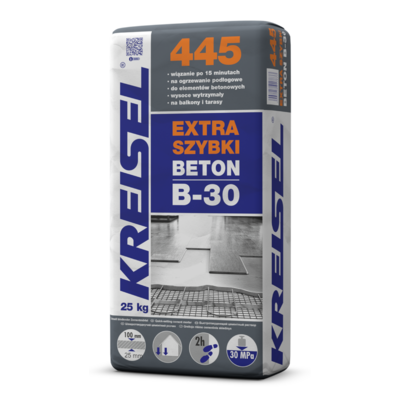 Beton B-30 445 extra szybki 25 kg KREISEL