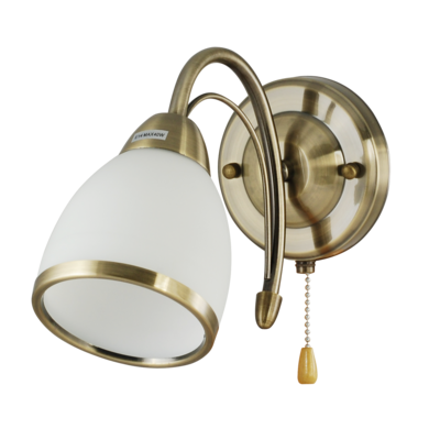 Lampa kinkiet 6218/1 21QG mosiądz Elem