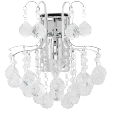 Lampa kinkiet kryształowy 6247/1 8C chrom Elem