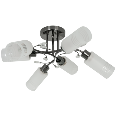 Lampa sufitowa 8267/6 9BC grafit Elem