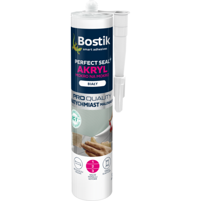 Akryl Mokro Na Mokro Perfect Seal biały 300 ml Bostik