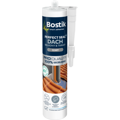 Uszczelniacz dekarski Perfect Seal DachBalkon szary 290 ml Bostik
