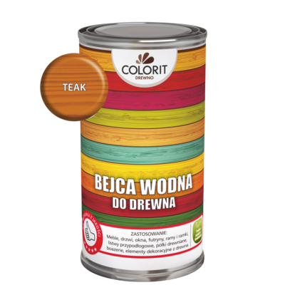 Bejca wodna do drewna Teak 0,5 l Colorit Drewno