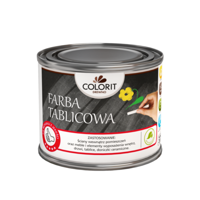 Farba tablicowa Czarna 0,5 l Colorit Drewno