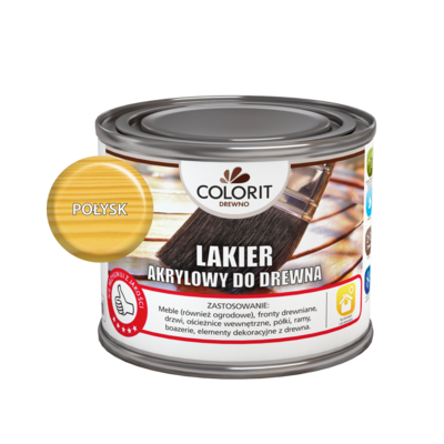 Lakier akrylowy do drewna Połysk 0,375 l Colorit Drewno