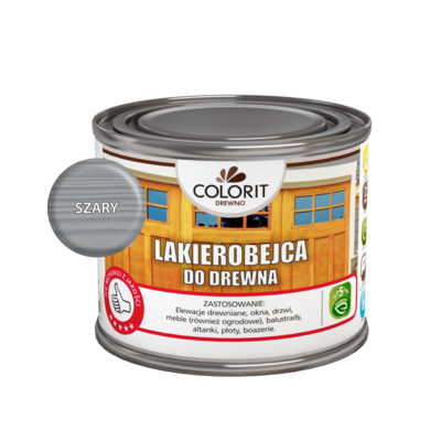 Lakierobejca do drewna Szary 0,375 l Colorit Drewno