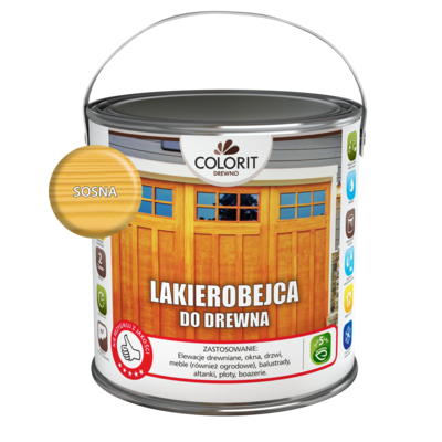 Lakierobejca do drewna Sosna 2,5 l Colorit Drewno
