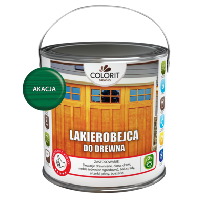 Lakierobejca do drewna Akacja 2,5 l Colorit Drewno