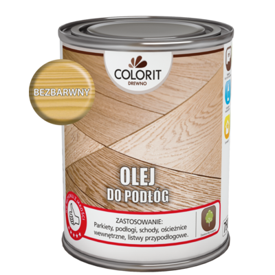 Olej do podłóg Bezbarwny 0,75 l Colorit Drewno