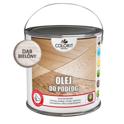 Olej do podłóg Dąb bielony 2,5 l Colorit Drewno