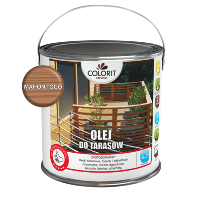 Olej do tarasów Mahoń togo 2,5 l Colorit Drewno