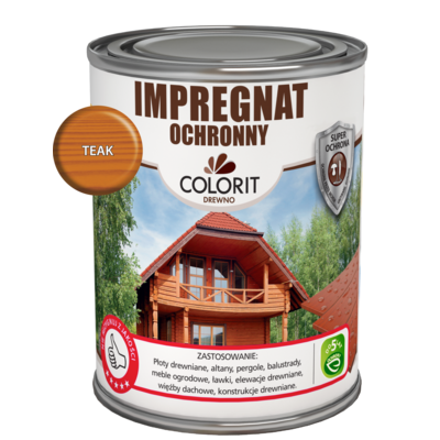 Impregnat ochronny teak 0,75 l Colorit Drewno
