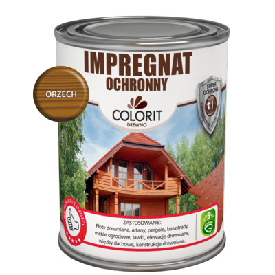 Impregnat ochronny orzech 0,75 l Colorit Drewno