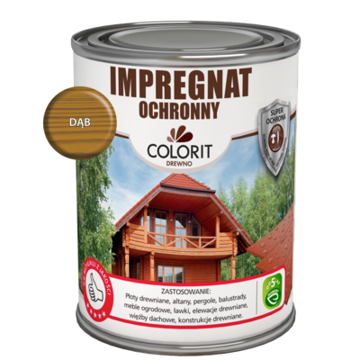 Impregnat ochronny dąb 0,75 l Colorit Drewno