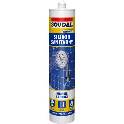 Silikon sanitarny bezbarwny 280 ml Soudal