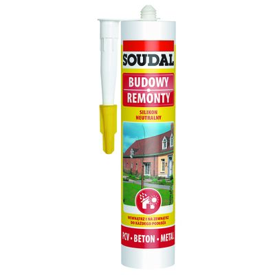 Silikon neutralny biały 280 ml Soudal