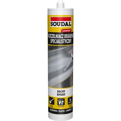Specjalistyczny uszczelniacz dekarski czerwony 280 ml Soudal