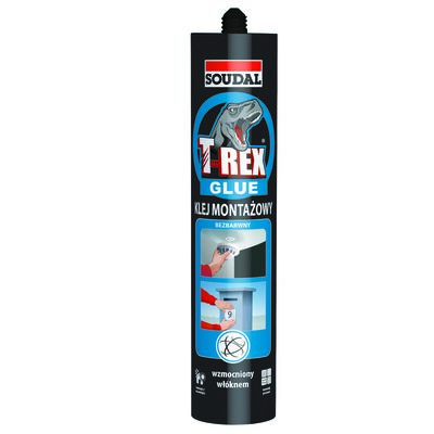 Klej montażowy bezbarwny T-Rex 310 g Soudal