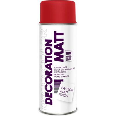 Lakier Decoration Matt Ral 3000 czerwony 0,4 l DECO COLOR