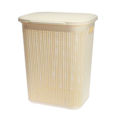 Kosz na bieliznę 50 l WILLOW kremowy