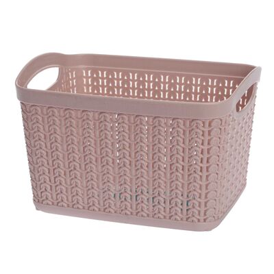 Koszyk prostokątny M 3,3 l WILLOW różowy