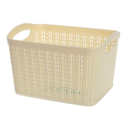 Koszyk prostokątny M 3,3 l WILLOW kremowy