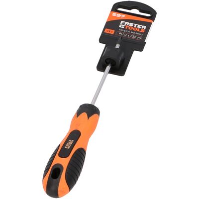 Wkrętak krzyżowy PH0 x 75 mm FASTER TOOLS