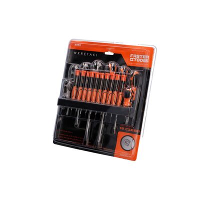 Zestaw wkrętaków 18cz. FASTER TOOLS