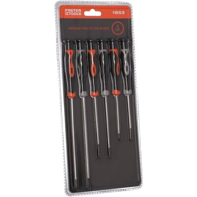 Zestaw wkrętaków precyzyjnych 6cz. FASTER TOOLS