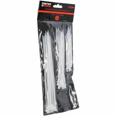 Komplet opasek samochodowych mix 60 szt. FASTER TOOLS